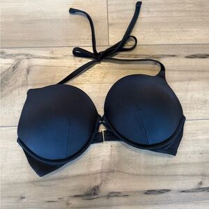 Bikini Top Black Halter Push-Up 36D